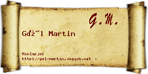 Gál Martin névjegykártya