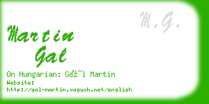 martin gal business card